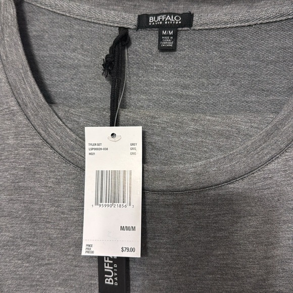 NWT Buffalo Ladies' 2-piece Lounge Tyler Set Grey Color Size Medium - Picture 2 of 6